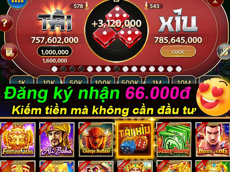 Chiến lược Sic Bo tại 123win.com, ba viên xúc xắc đang được lắc