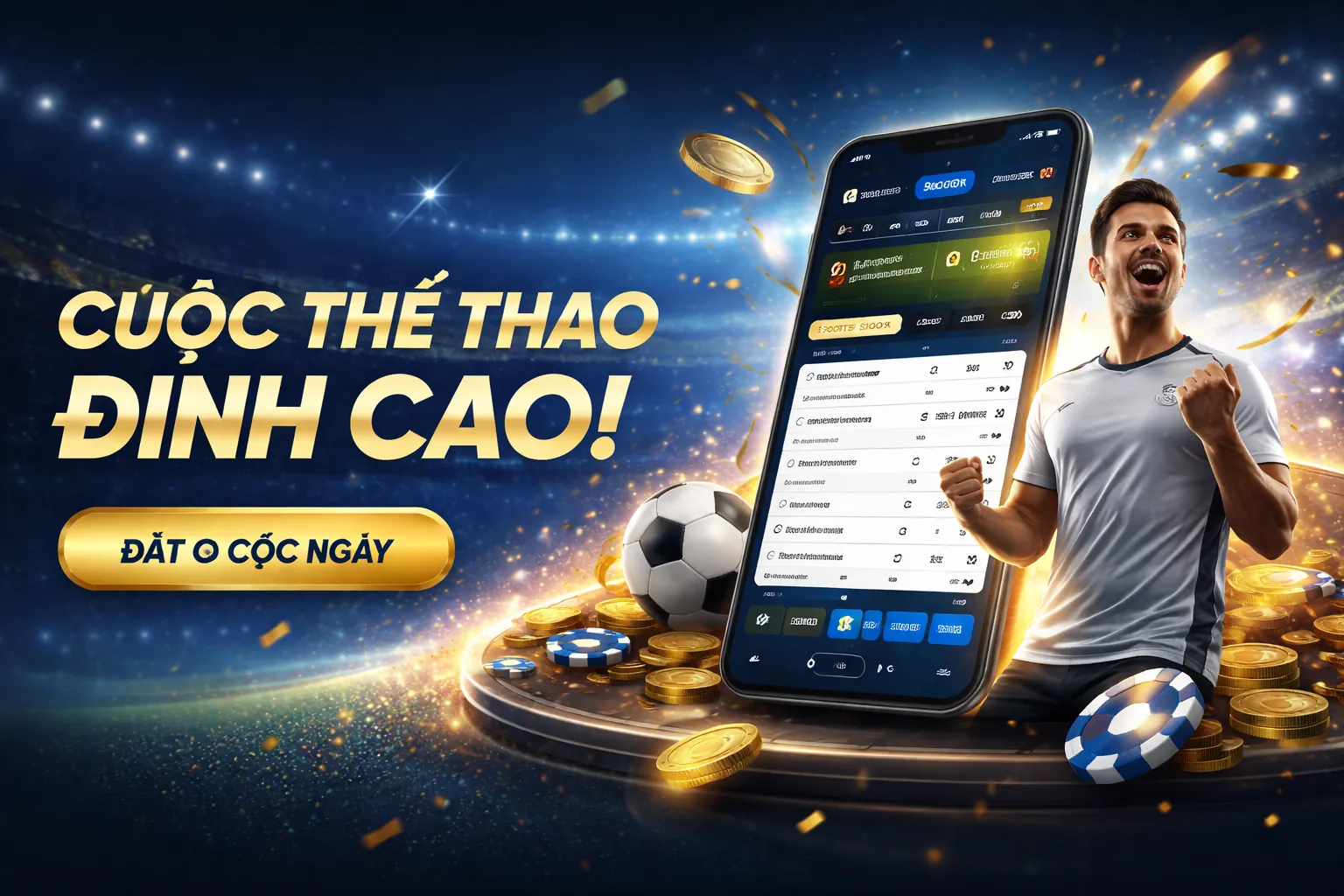 Sân vận động với nhiều sự kiện thể thao đang diễn ra, biểu tượng cho cá cược thể thao đỉnh cao tại 123win.com